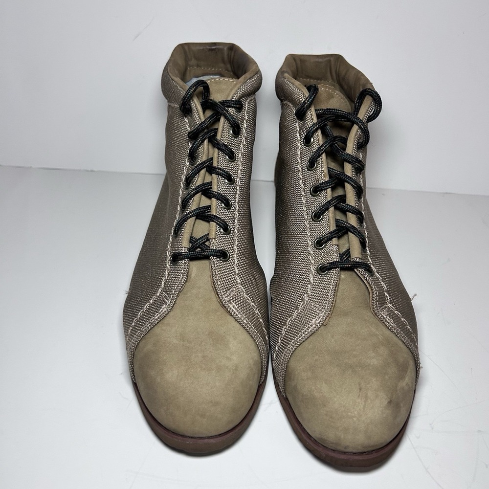 Vintage Women's Red Wing Steel toe Canvas Chukka Boots 9B Brown